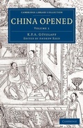 Cover: China Opened - Cambridge University Press
