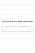 Cover: Critical Approaches to the Study of Higher Education - Johns Hopkins University Press