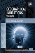 Cover: Geographical Indications - Edward Elgar Publishing