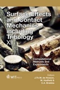 Cover: Surface Effects and Contact Mechanics Including Tribology XII - WIT Press