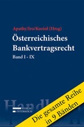 Cover: Reihe zum &Ouml;sterreichischen Bankvertragsrecht - Verlag &Ouml;sterreich