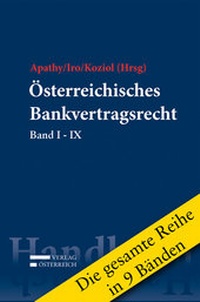Abbildung von: Reihe zum Österreichischen Bankvertragsrecht - Verlag Österreich