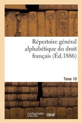 Cover: Repertoire general alphabetique du droit francais Tome 20 - Hachette Livre - BNF