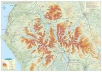 Abbildung von: Topographical Map of the Lake District Wainwright Fells - Rivers Publishing UK