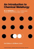 Cover: An Introduction to Chemical Metallurgy - Elsevier