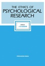 Cover: The Ethics of Psychological Research - Elsevier