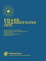 Cover: Phase Transitions - 1973 - Elsevier