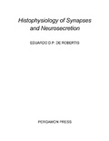 Cover: Histophysiology of Synapses and Neurosecretion - Elsevier