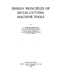 Enlarge image Cover: Design Principles of Metal-Cutting Machine Tools - Elsevier