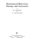 Cover: Homosexual Behaviour - Elsevier