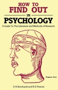 Cover: How to Find Out in Psychology - Elsevier