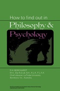 Cover: How to Find Out in Philosophy and Psychology - Elsevier