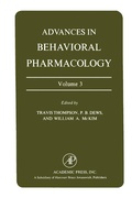 Cover: Advances in Behavioral Pharmacology - Academic Press