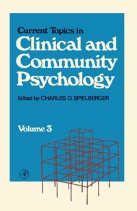 Enlarge image Cover: Current Topics in Clinical and Community Psychology - Academic Press