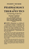 Cover: Poulsson's Text-Book of Pharmacology and Therapeutics - Butterworth-Heinemann