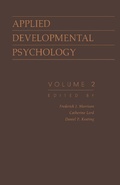 Cover: Applied Developmental Psychology - Academic Press