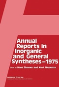 Cover: Annual Reports in Inorganic and General Syntheses-1975 - Academic Press