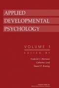 Cover: Applied Developmental Psychology - Academic Press