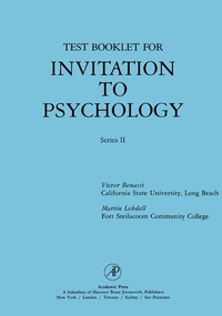 Enlarge image Cover: Test Booklet for Invitation to Psychology - Academic Press