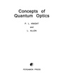 Cover: Concepts of Quantum Optics - Elsevier