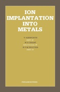 Cover: Ion Implantation Into Metals - Elsevier