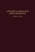 Cover: Applied Gamma-Ray Spectrometry - Elsevier