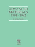 Cover: Advanced Materials 1991-1992 - Elsevier