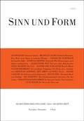 Cover: Sinn und Form 6/2014 - SINN und FORM