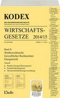 Abbildung von: KODEX Wirtschaftsgesetze Band II 2014/15 - Linde