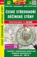 Cover: Cesk&eacute; stredohor&iacute;, Dec&iacute;nsk&eacute; steny / B&ouml;hmisches Mittelgebirge, Elbsandsteingebirge (Wander - Radkarte 1:40.000) - SHOCart