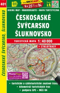 Abbildung von: Ceskosaské Svýcarsko, Sluknovsko / Sächsisch-Böhmische Schweiz, Schluckenau (Wander - Radkarte 1:40.000) - SHOcart