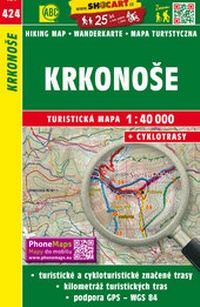 Abbildung von: Krkonose / Riesengebirge (Wander - Radkarte 1:40.000) - SHOcart
