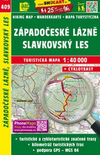 Abbildung von: Západoceské lázne, Slavkovský les / Westböhmische Bäder, Kaiserwald (Wander - Radkarte 1:40.000) - SHOCart