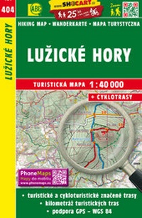 Abbildung von: Luzické hory / Lausitzer Gebirge (Wander - Radkarte 1:40.000) - SHOCart