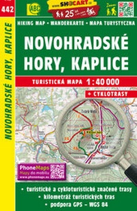 Abbildung von: Novohradské hory, Kaplice / Gratzener Bergland, Kaplitz (Wander - Radkarte 1:40.000) - SHOcart