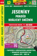 Cover: Jesen&iacute;ky, Praded, Kralick&yacute; Snezn&iacute;k / Gesenke, Altvater, Gr. Schneeberg (Wander - Radkarte 1:40.000) - SHOCart