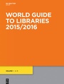 Cover: World Guide to Libraries 2015/2016 - De Gruyter Saur
