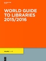 Cover: World Guide to Libraries 2015/2016 - De Gruyter Saur