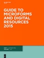 Cover: Guide to Microforms and Digital Resources / Author Title and Subject Guide - De Gruyter Saur
