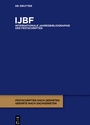 Cover: IJBF / 2016 - De Gruyter