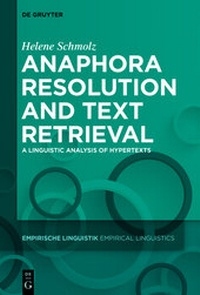 Abbildung von: Anaphora Resolution and Text Retrieval - De Gruyter Mouton