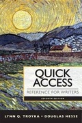 Cover: Quick Access Reference for Writers with Mywritinglab with Etext -- Access Card Package - Longman Publishing Group