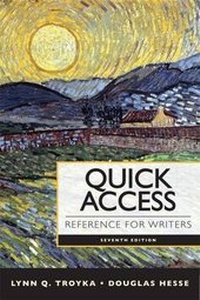 Enlarge image Cover: Quick Access Reference for Writers with Mywritinglab with Etext -- Access Card Package - Longman Publishing Group