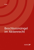 Cover: Beschlussm&auml;ngel im Aktienrecht - Manz
