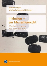 Abbildung von: Inklusion - ein Menschenrecht - Verlag Barbara Budrich