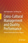 Cover: Cross-Cultural Management and Quality Performance - Springer