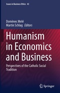 Cover: Humanism in Economics and Business - Springer