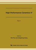 Cover: High-Performance Ceramics IV - Trans Tech Publications Ltd