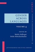 Cover: Gender Across Languages - John Benjamins Publishing Co
