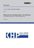 Cover: Maklerrecht - GRIN Verlag